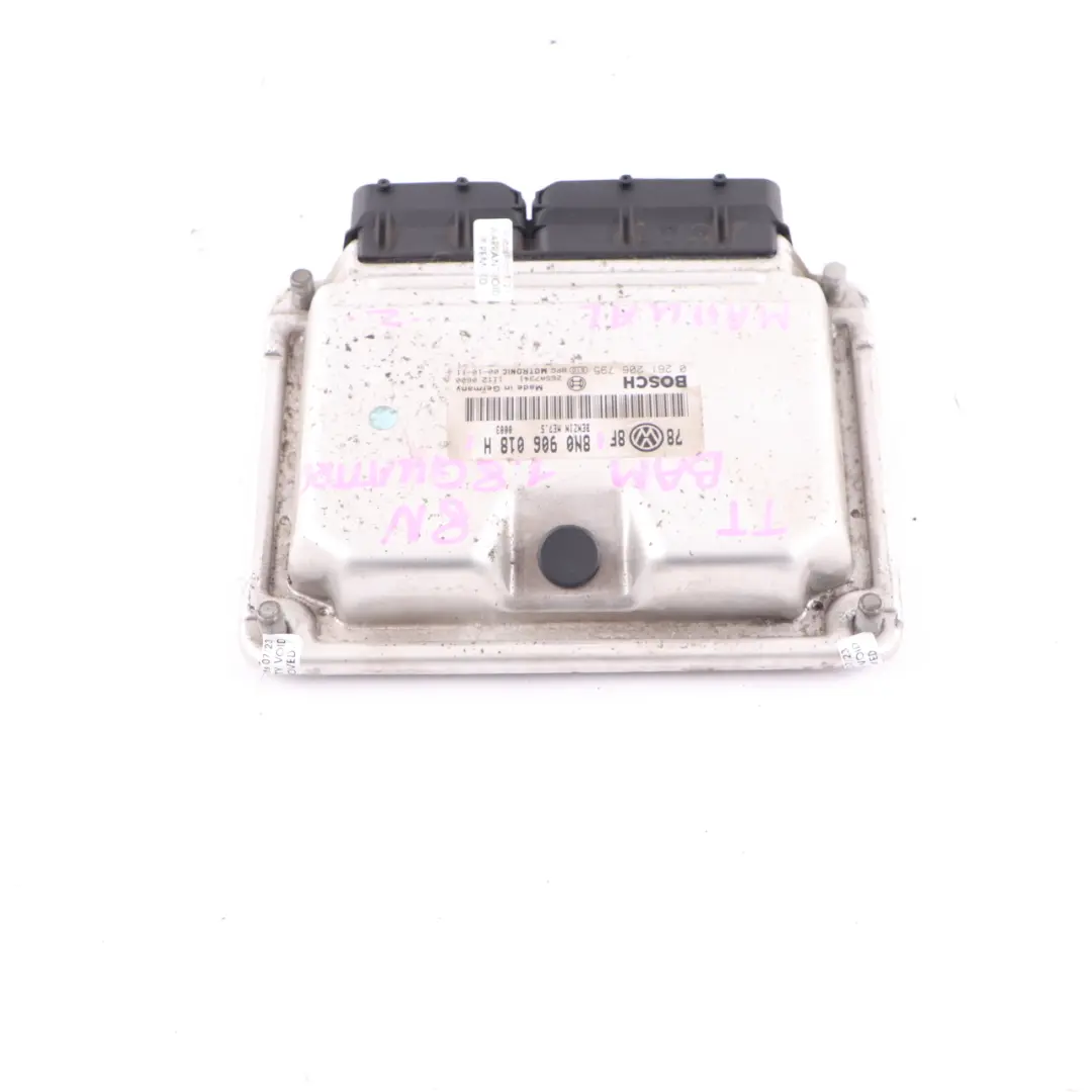 8N BAM 1.8 T Quattro 225HP Petrol Engine Unit ECU Manual to Audi TT with Part number 8N0906018H Audi TT 8N BAM 1.8 T Quattro 225HP Petrol Engine Unit ECU Manual - SKU 8N0906018H - Part number 8N0906018H