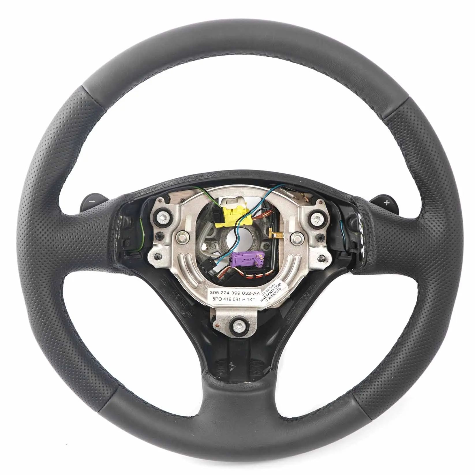 Audi A3 8P NEW Volant en cuir noir avec palettes changement vitesse 8P0419091P