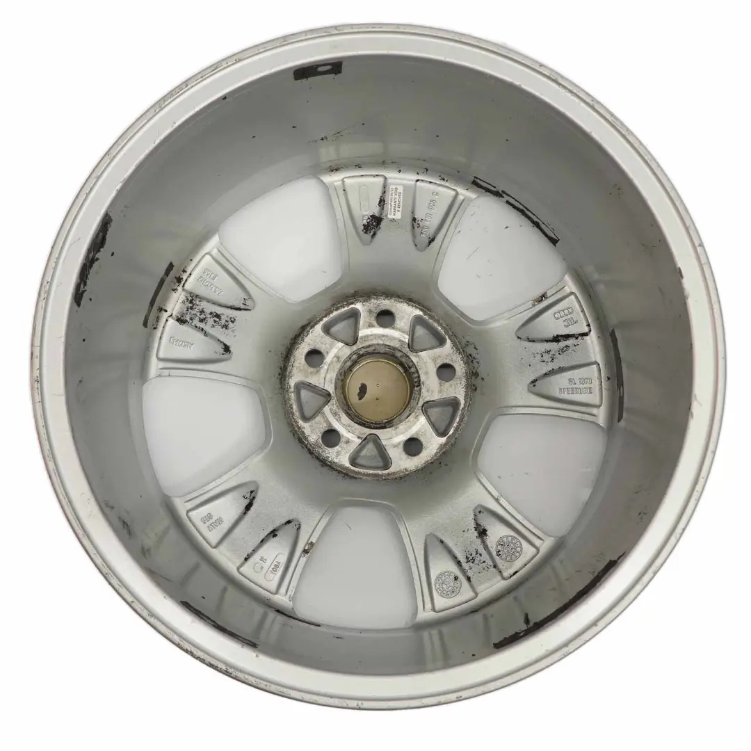 Cerchio in lega argento 17" ET:56 7,5J per Audi A3 8P con numero di parte 8P0601025C Audi A3 8P Cerchio in lega argento 17" ET:56 7,5J - SKU 8P0601025C-1 - Numero di parte 8P0601025C