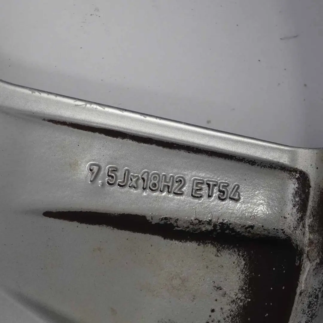 Audi A3 8P Silberne Leichtmetall felge 18" ET:54 7,5J - SKU 8P0601025S-1 - Teilenummer 8P0601025S