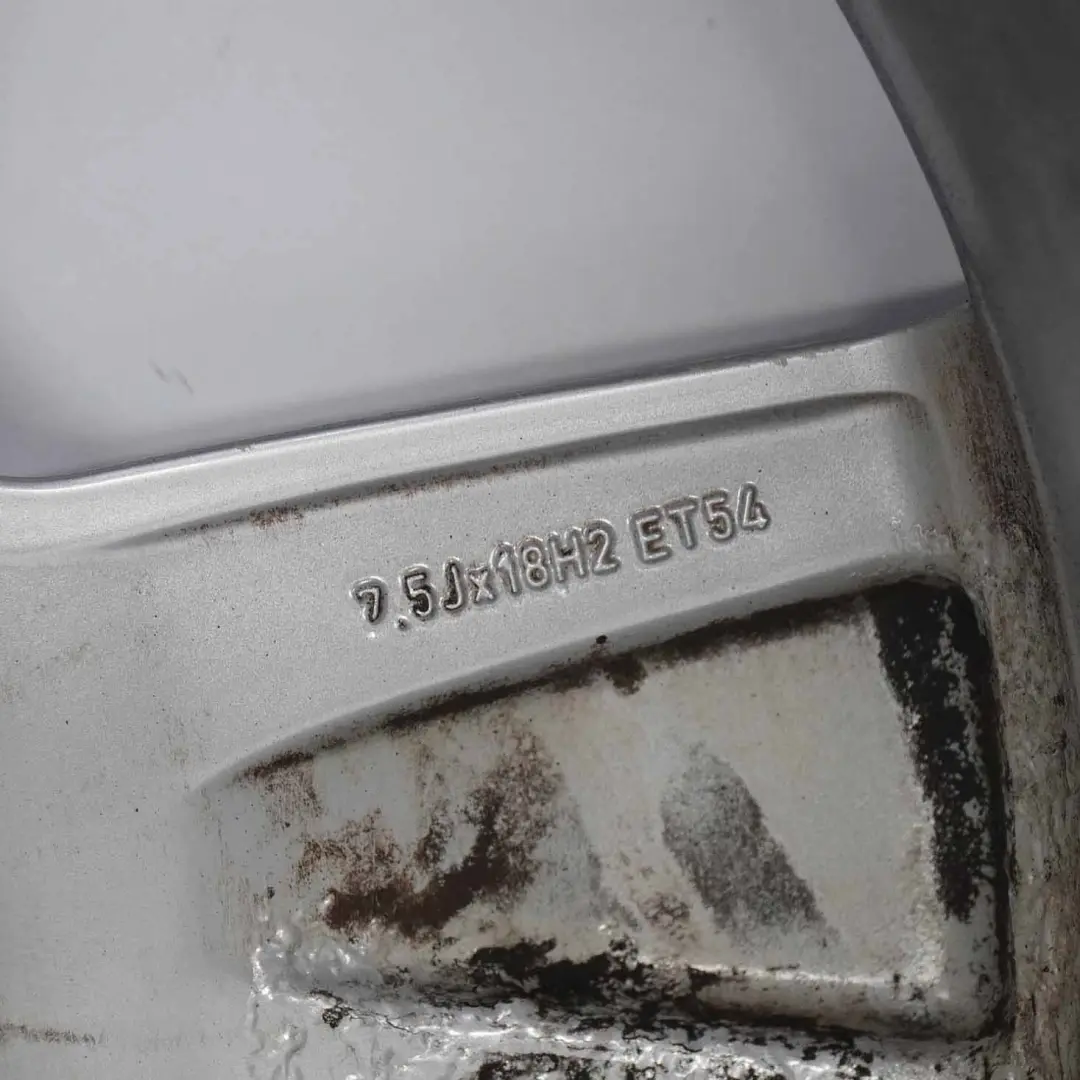 Alloy Rim 18" ET:54 7,5J to Audi A3 8P Silver Wheel with Part number 8P0601025S Audi A3 8P Silver Wheel Alloy Rim 18" ET:54 7,5J - SKU 8P0601025S-2 - Part number 8P0601025S