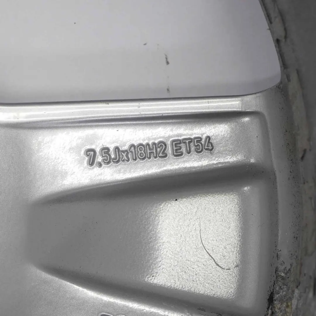 Audi A3 8P Silver Wheel Alloy Rim 18" ET:54 7,5J - SKU 8P0601025S-3 - Part number 8P0601025S