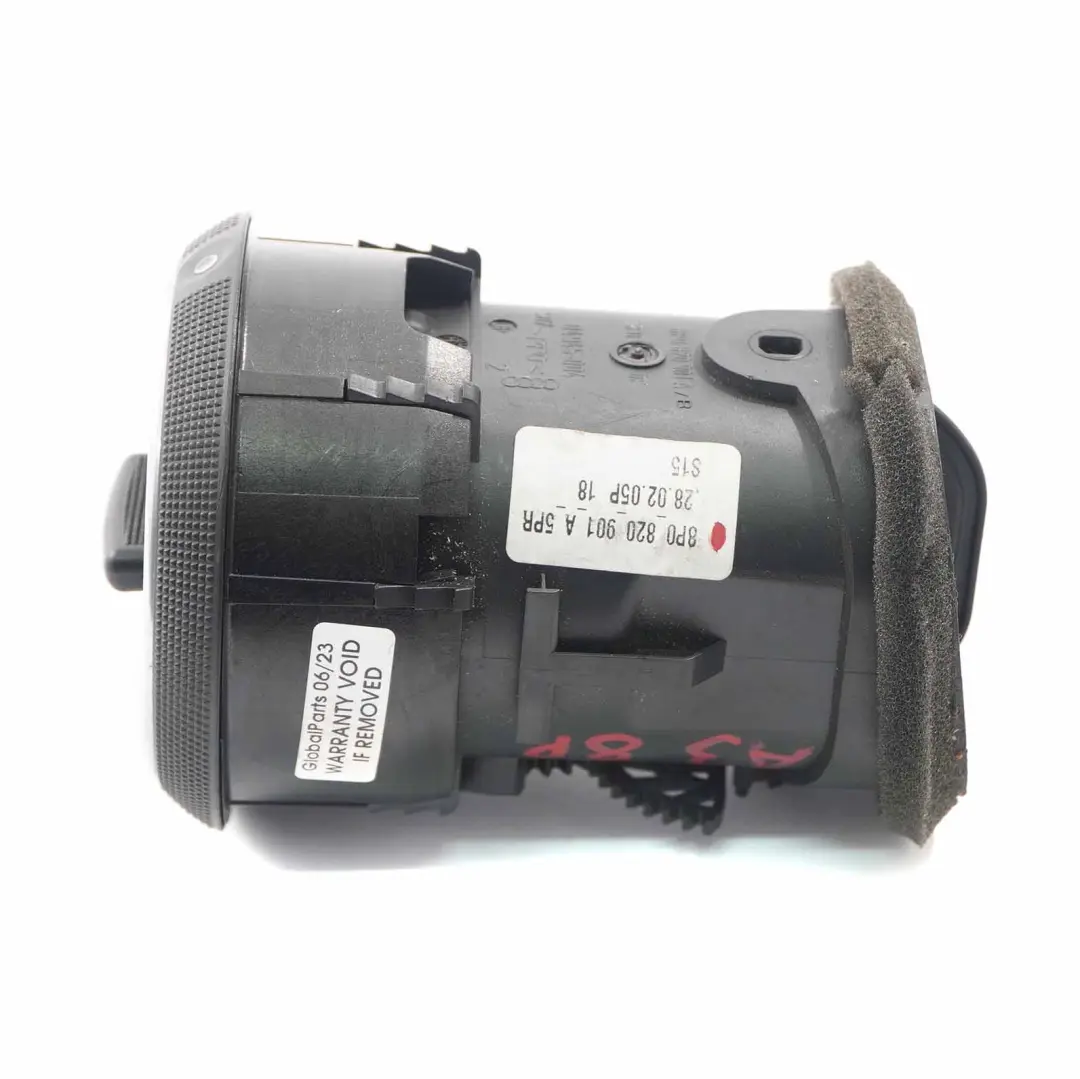 Lüftungsdüse Armaturenbrett Düse Kühlergrill Belüftung für Audi A3 8P mit Teilenummer 8P0820901A Audi A3 8P Lüftungsdüse Armaturenbrett Düse Kühlergrill Belüftung - SKU 8P0820901A - Teilenummer 8P0820901A