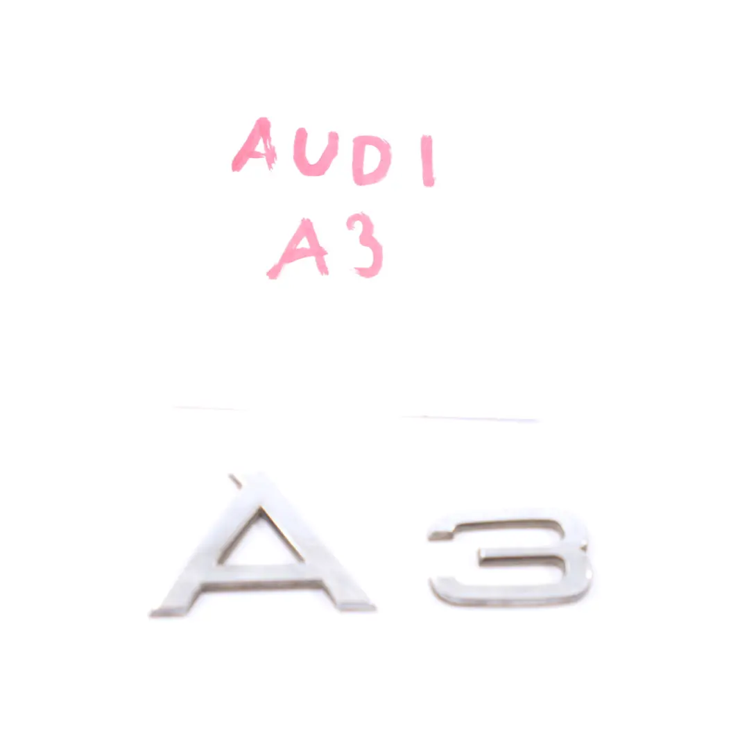 Audi A3 8P Kofferraum Emblem Heckklappe aufgeklebtes Abzeichen Logo - SKU 8P0853741 - Teilenummer 8P0853741