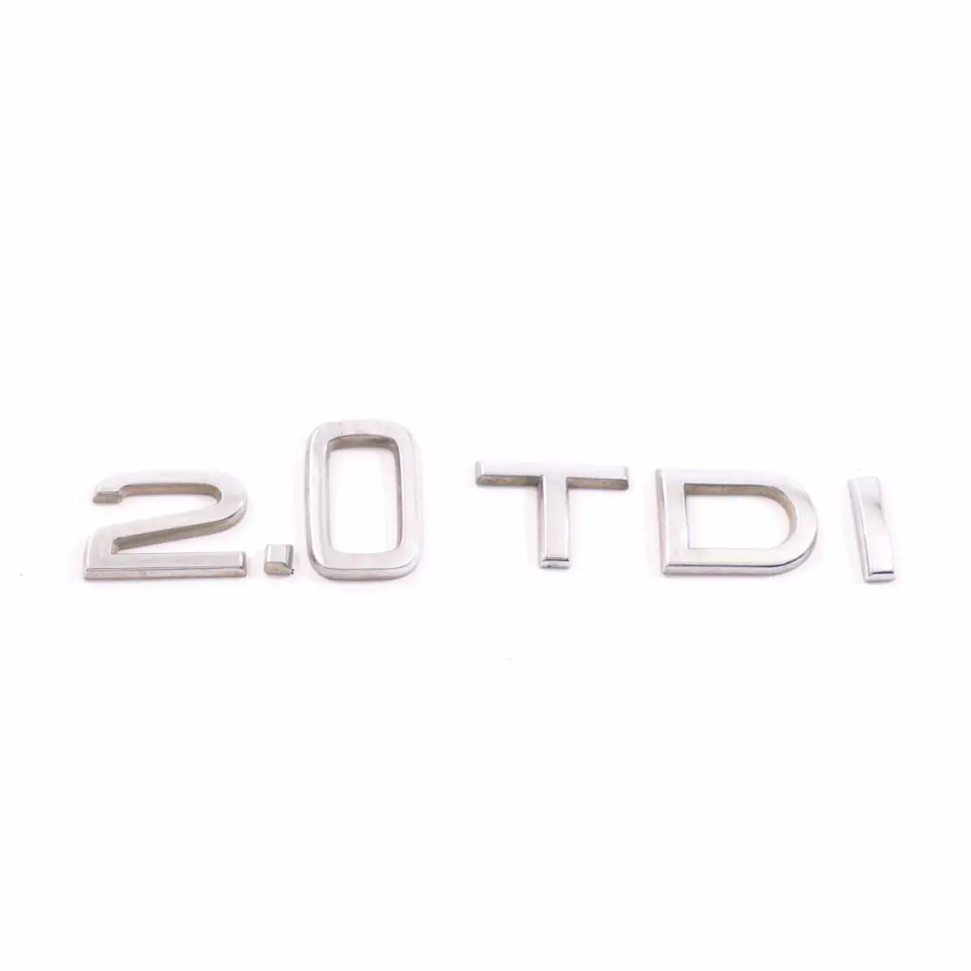  Trunk Emblem Audi A3 A4 A6 2.0 TDI Rear Boot Tailgate Adhered Badge - SKU 8P0853743G - Part number 8P0853743G