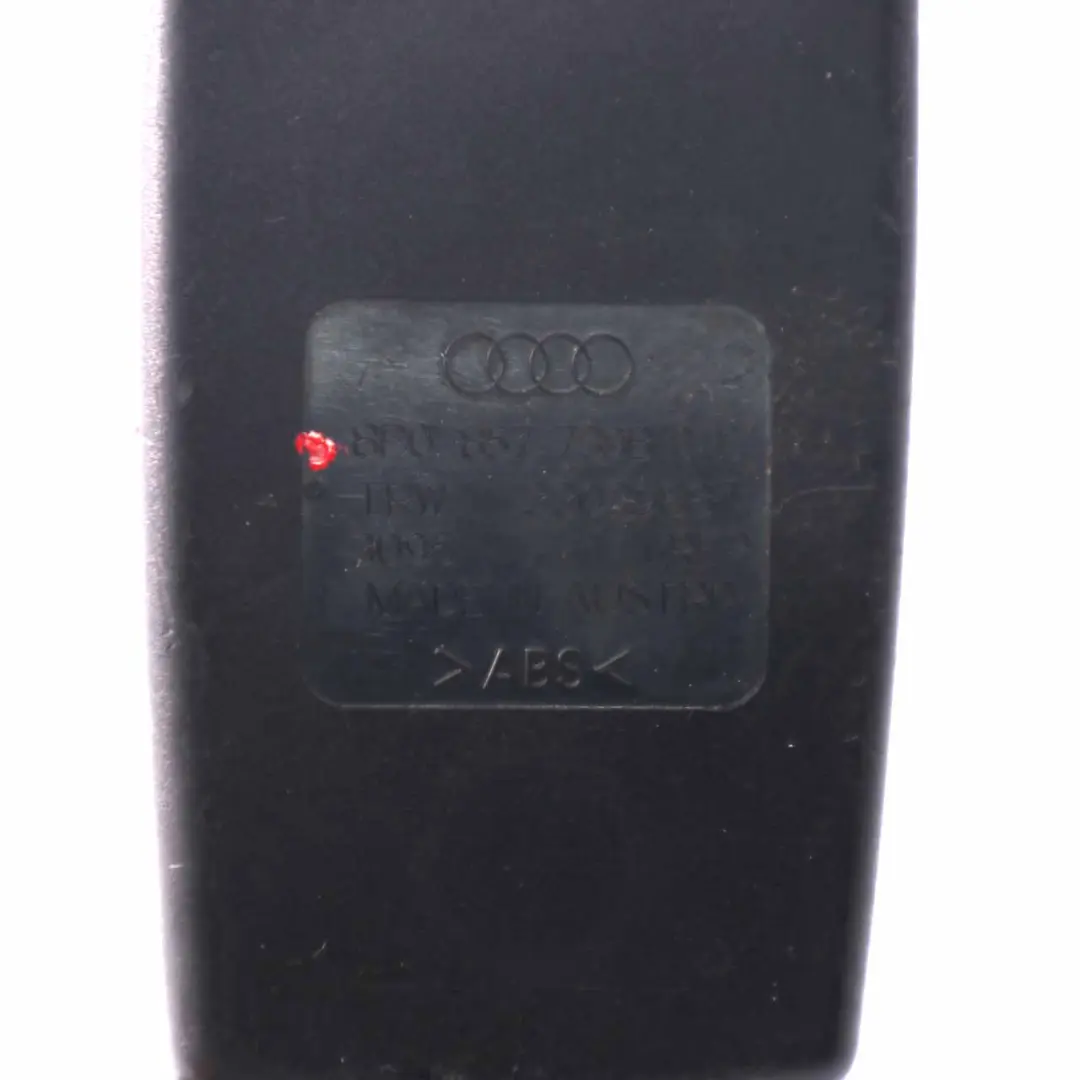 Audi A3 8P Hebilla del asiento central de doble pestillo trasero - SKU 8P0857739B - Número de pieza 8P0857739B
