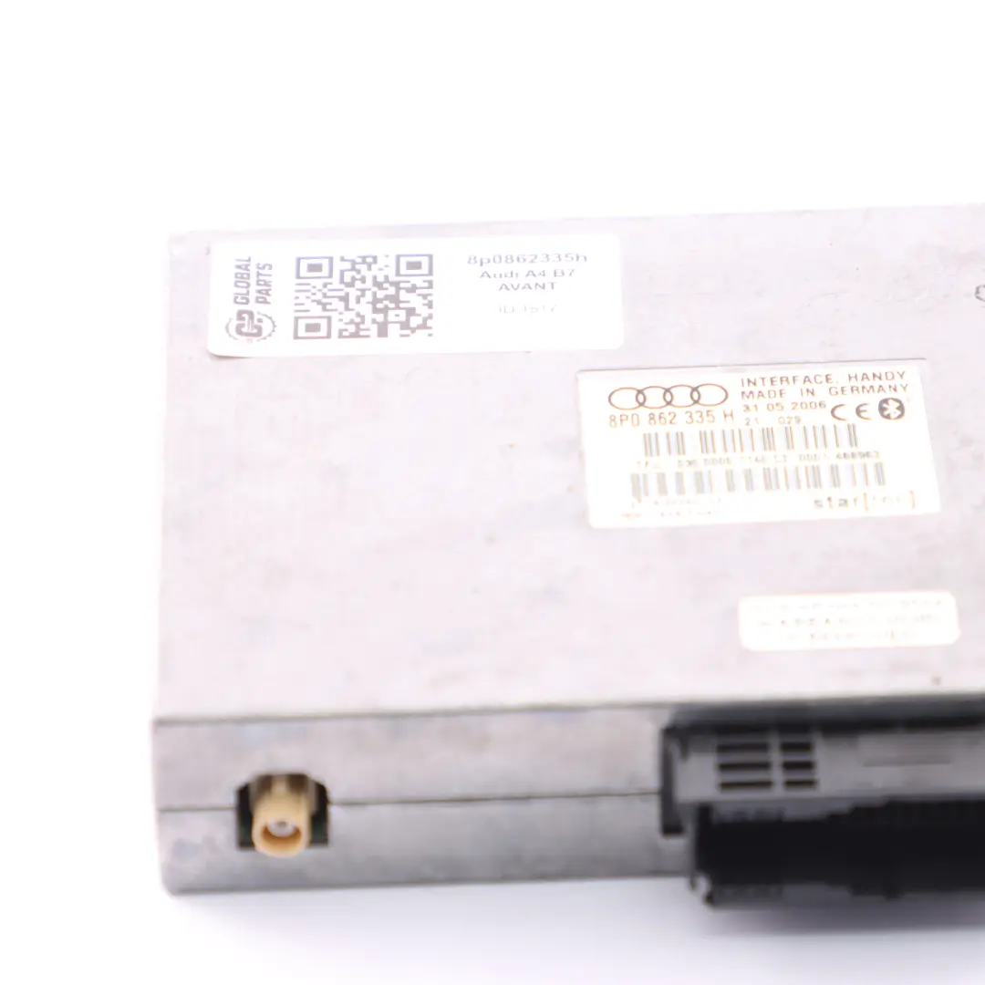 Audi A4 B7 Interfaz Bluetooth Teléfono Módulo Control Conectividad - SKU 8P0862335H - Número de pieza 8P0862335H