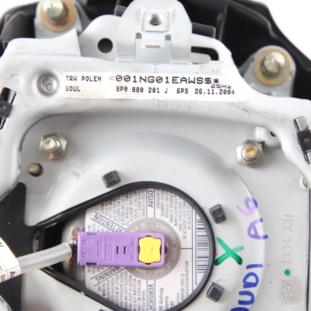 Module D'Airbag Côté Conducteur pour Audi A3 8P à propos du numéro de pièce 8P0880201J Audi A3 8P Module D'Airbag Côté Conducteur - SKU 8P0880201J - Numéro de pièce 8P0880201J