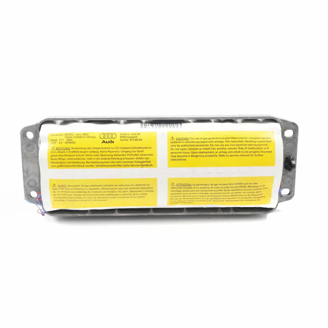 Audi A3 8P Airbag Passager côté Avant Tableau bord Tableau bord - SKU 8P0880202 - Numéro de pièce 8P0880202