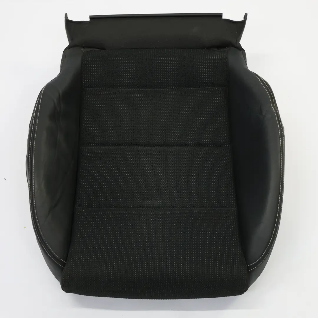 Front Sport Seat Cover Cushion Right O/S Cloth Perlnappa Black Silver to Audi A3 8P with Part number 8P0881406CT Audi A3 8P Front Sport Seat Cover Cushion Right O/S Cloth Perlnappa Black Silver - SKU 8P0881406CT - Part number 8P0881406CT