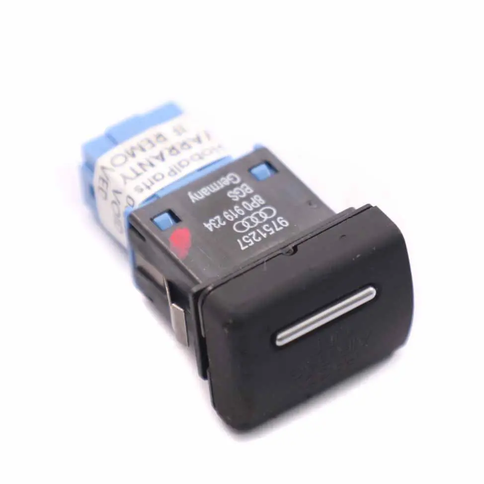 Audi A3 8P Passenger Air Module Switch Deactivation Lamp Button - SKU 8P0919234 - Part number 8P0919234