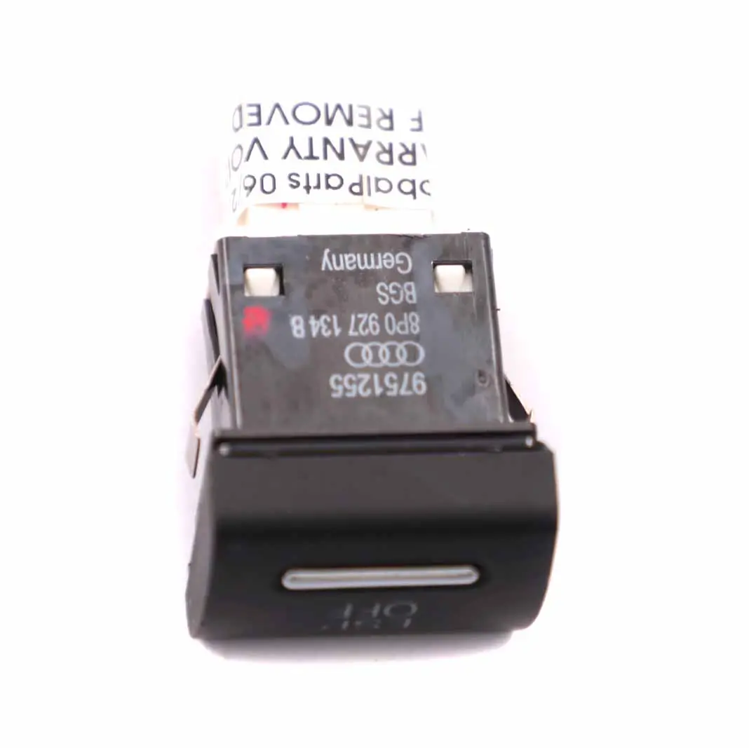 Audi A3 8P Interruttore ESP Freno Controllo Trazione Pulsante Unità - SKU 8P0927134B - Numero di parte 8P0927134B