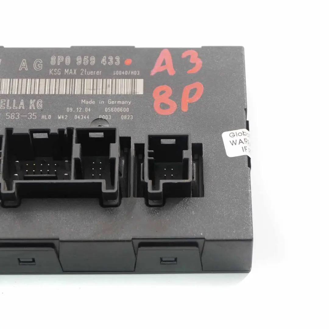 Body Control Comfort Unit Module BCM Convenience Unit to Audi A3 8P with Part number 8P0959433 Audi A3 8P Body Control Comfort Unit Module BCM Convenience Unit - SKU 8P0959433 - Part number 8P0959433