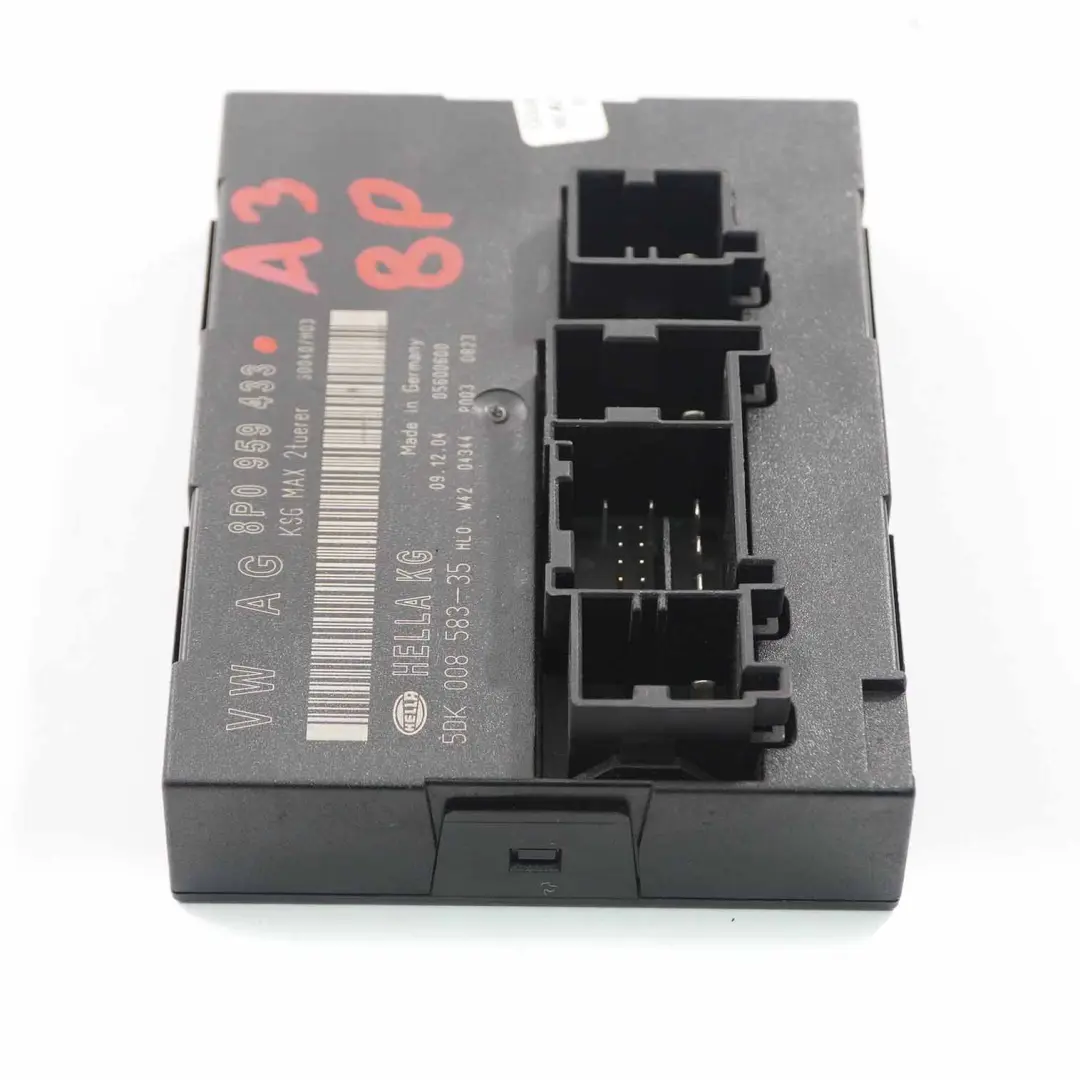 Body Control Comfort Unit Module BCM Convenience Unit to Audi A3 8P with Part number 8P0959433 Audi A3 8P Body Control Comfort Unit Module BCM Convenience Unit - SKU 8P0959433 - Part number 8P0959433