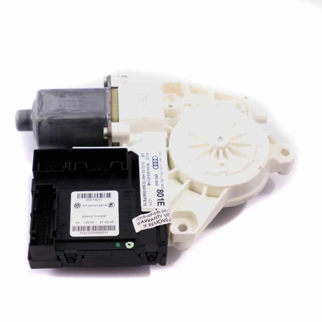 Moteur Lève-Vitre Porte Avant Gauche Unité d'entraînement pour Audi A3 à propos du numéro de pièce 8P0959801E Audi A3 Moteur Lève-Vitre Porte Avant Gauche Unité d'entraînement - SKU 8P0959801E - Numéro de pièce 8P0959801E