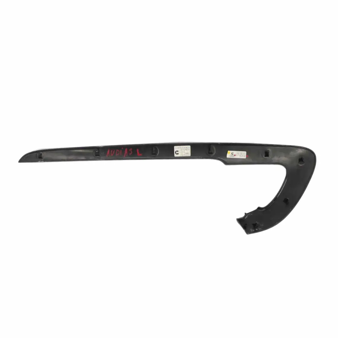 Türkartenverkleidung Zierleiste vorne links für Audi A3 mit Teilenummer 8P3 867 409 A Audi A3 Türkartenverkleidung Zierleiste vorne links - SKU 8P3 867 409 A - Teilenummer 8P3 867 409 A