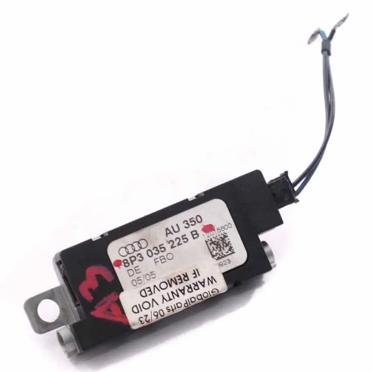 Aerial Antenna Amplifier Booster Unit Module to Audi A3 8P with Part number 8P3035225B Audi A3 8P Aerial Antenna Amplifier Booster Unit Module - SKU 8P3035225B - Part number 8P3035225B