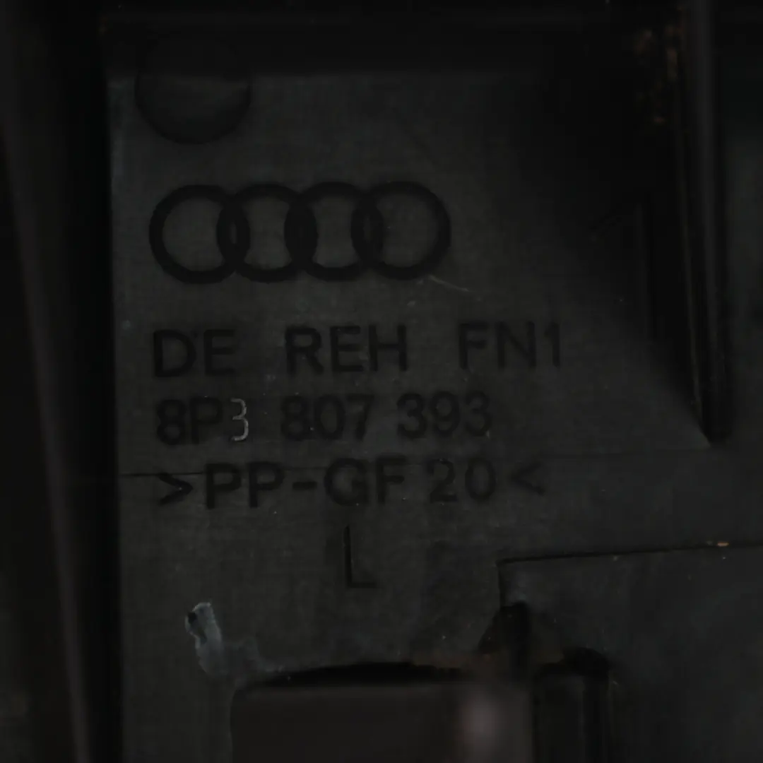 hintere Stoßstange Halterung Unterstützung links Führung für Audi A3 8P mit Teilenummer 8P3807393 Audi A3 8P hintere Stoßstange Halterung Unterstützung links Führung - SKU 8P3807393 - Teilenummer 8P3807393