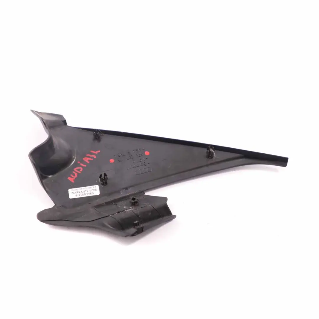Audi A3 8P Moulure Porte Couvercle de Rétroviseur Intérieur Avant Gauche - SKU 8P3837175 - Numéro de pièce 8P3837175