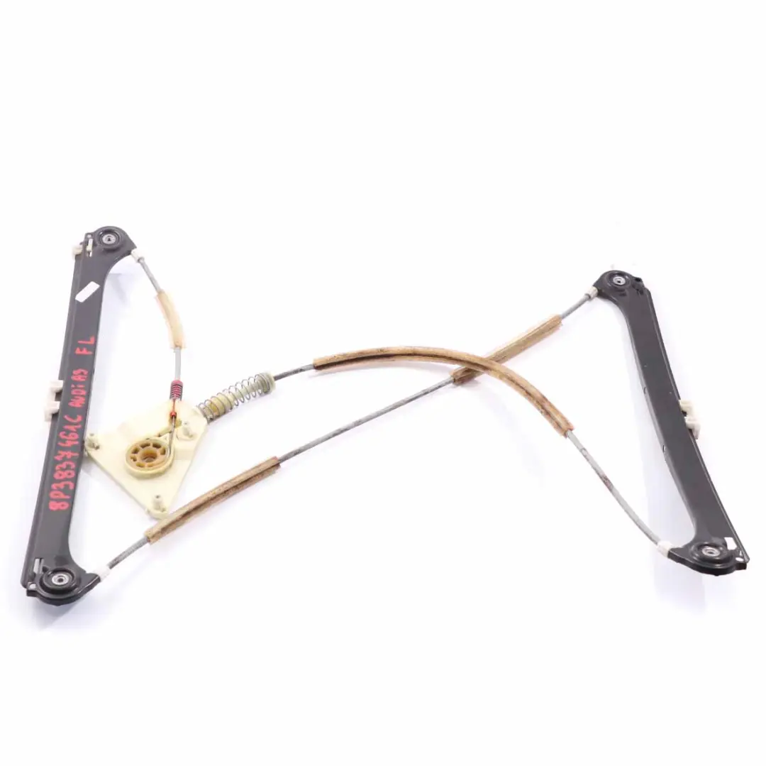 Audi A3 8P Window Lifter Front Left Door N/S Regulator Mechanism - SKU 8P3837461C - Part number 8P3837461C
