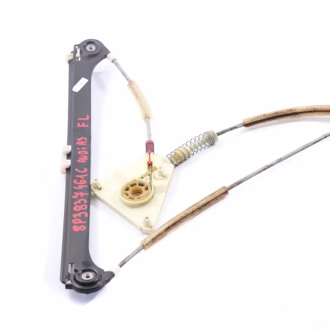Window Lifter Front Left Door N/S Regulator Mechanism to Audi A3 8P with Part number 8P3837461C Audi A3 8P Window Lifter Front Left Door N/S Regulator Mechanism - SKU 8P3837461C - Part number 8P3837461C