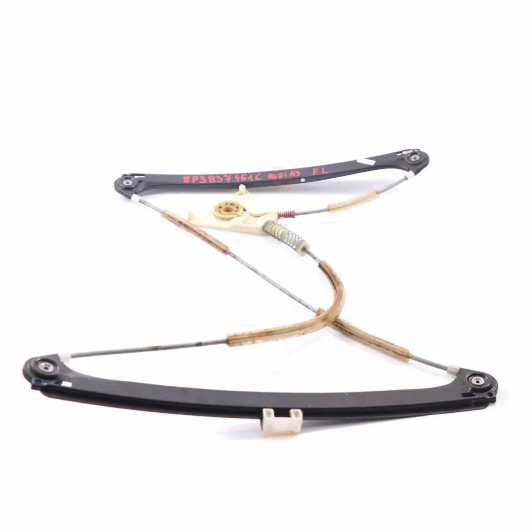 Audi A3 8P Elevalunas Puerta Delantera Izquierda Mecanismo Regulador - SKU 8P3837461C - Número de pieza 8P3837461C