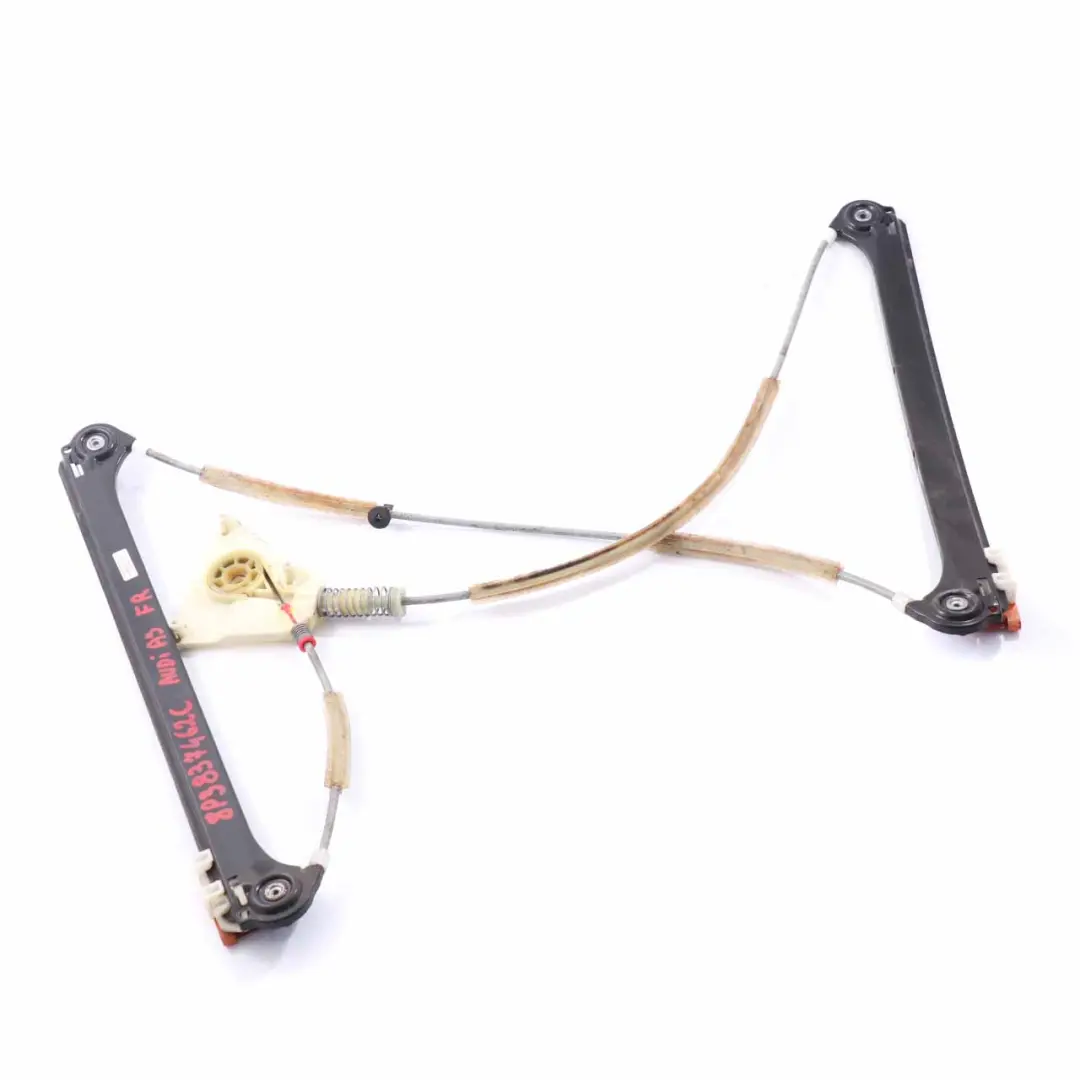 Audi A3 8P Fenster Heber Vorne Rechts Tür Regulator Mechanismus - SKU 8P3837462C - Teilenummer 8P3837462C