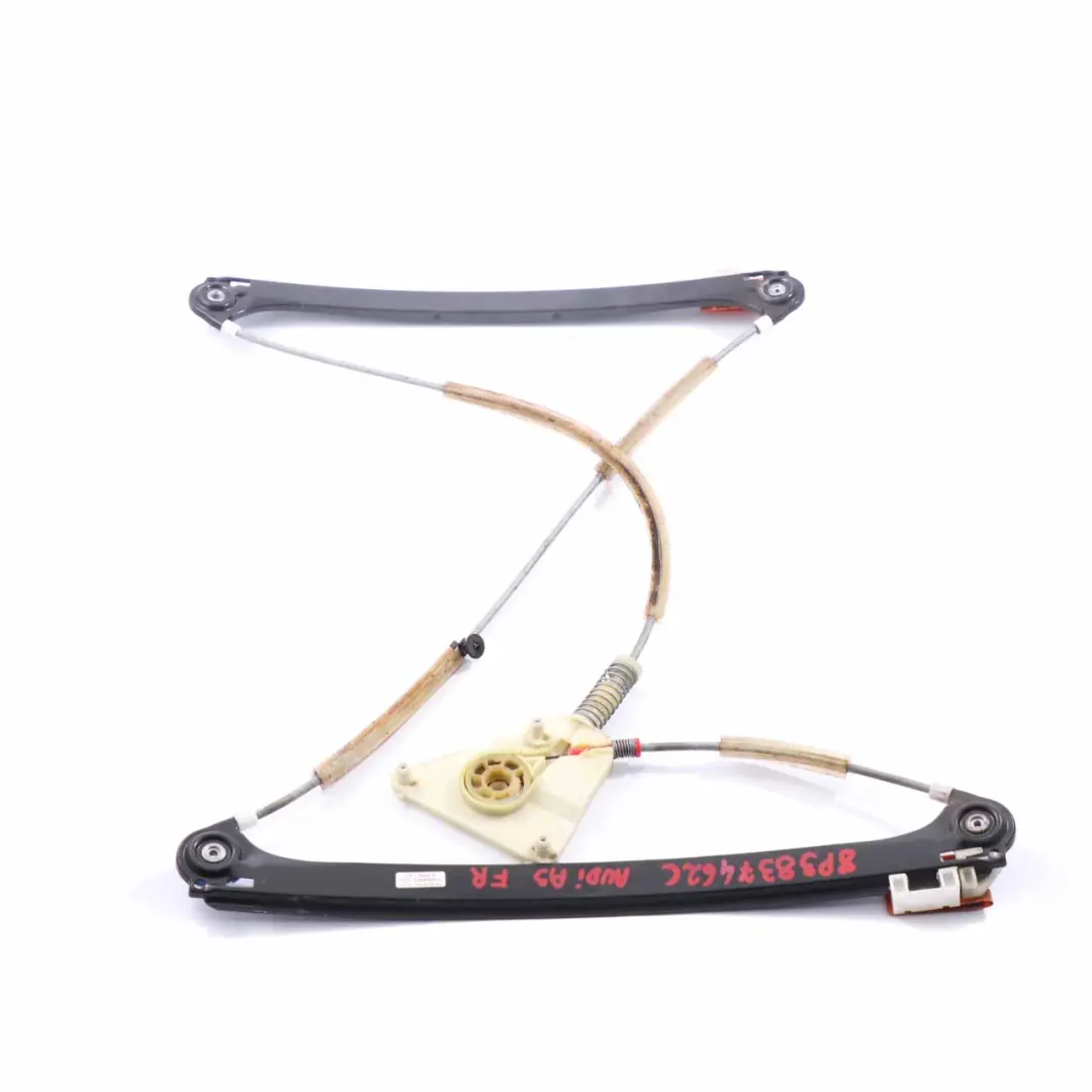 Window Lifter Front Right Door O/S Regulator Mechanism to Audi A3 8P with Part number 8P3837462C Audi A3 8P Window Lifter Front Right Door O/S Regulator Mechanism - SKU 8P3837462C - Part number 8P3837462C