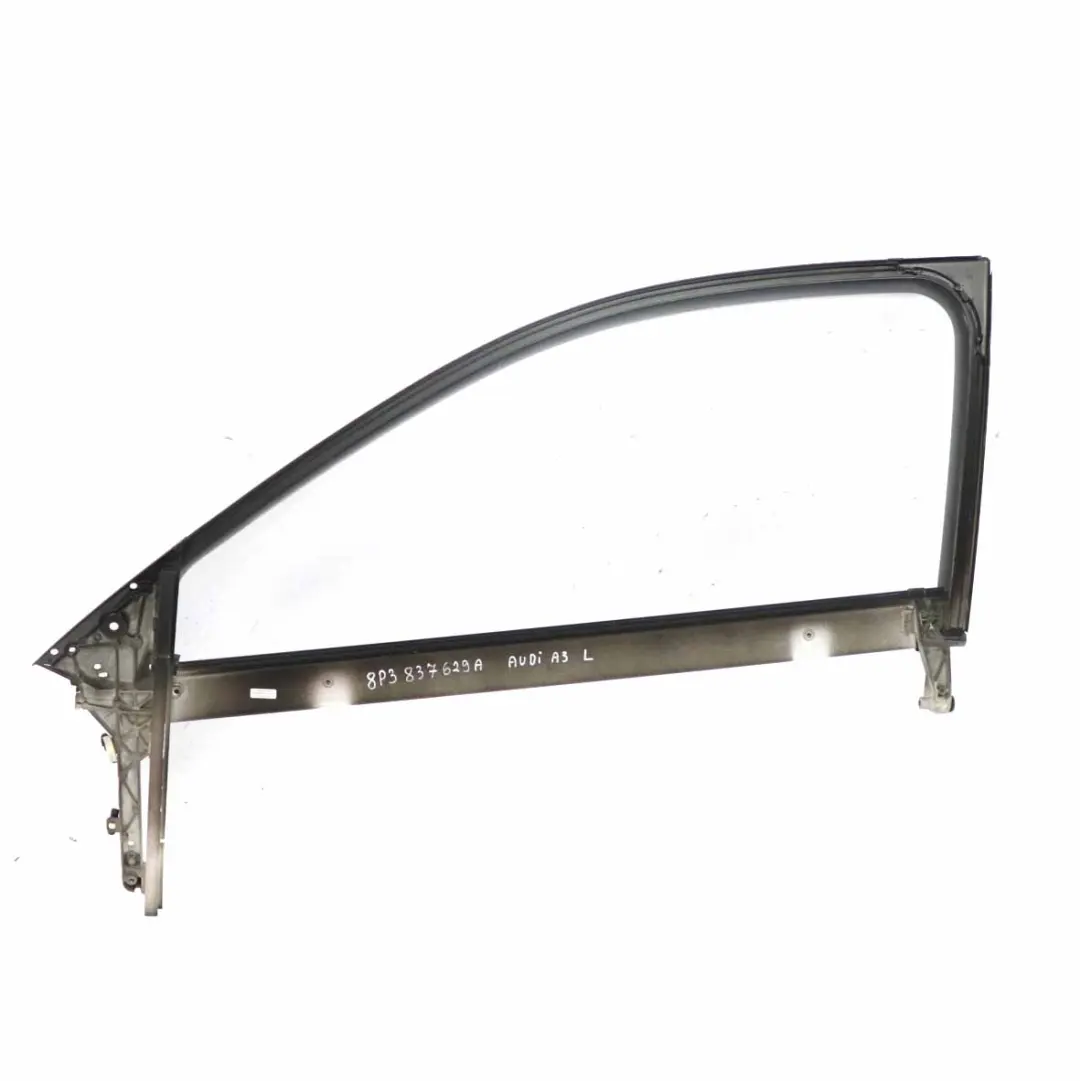 Audi A3 8P Telaio Vetro Finestrino Porta Anteriore Sinistro Surround - SKU 8P3837629A - Numero di parte 8P3837629A