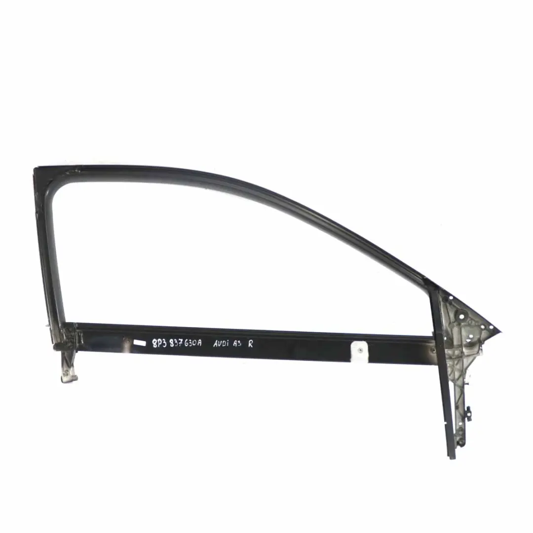 Audi A3 8P Door Window Glass Frame Front Right O/S Surround - SKU 8P3837630A - Part number 8P3837630A