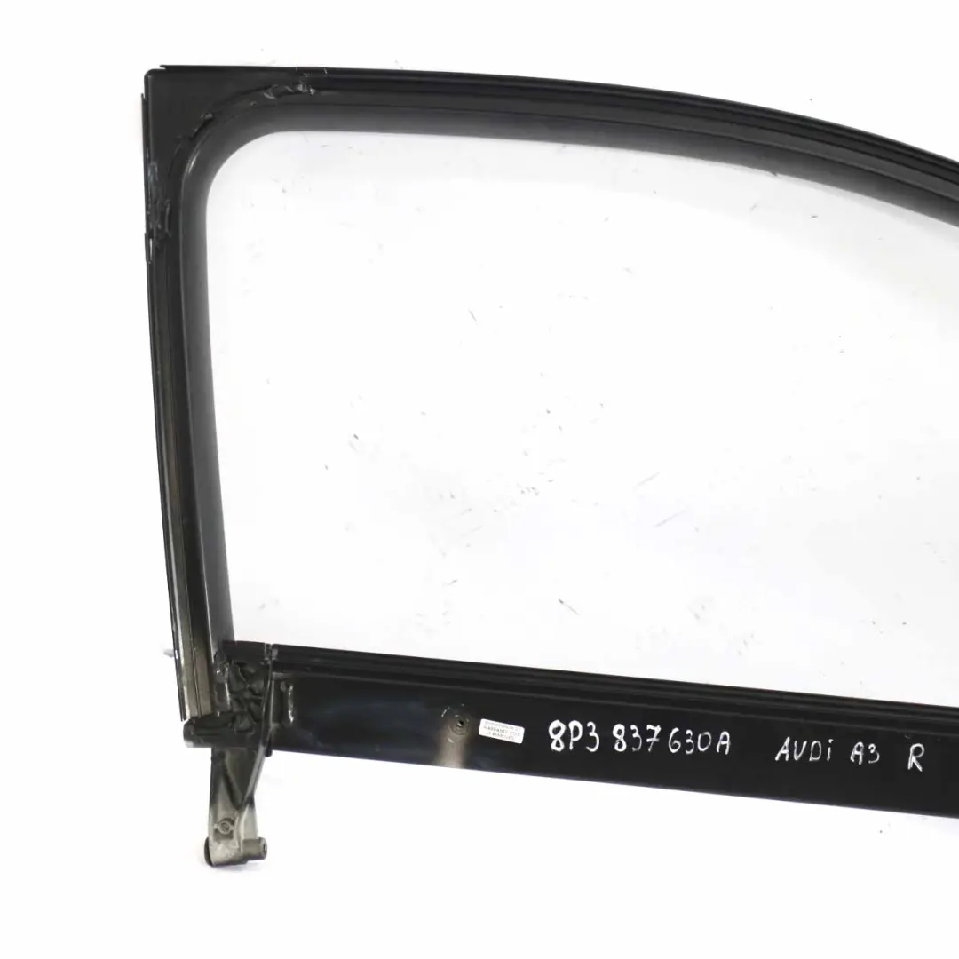 Audi A3 8P Door Window Glass Frame Front Right O/S Surround - SKU 8P3837630A - Part number 8P3837630A