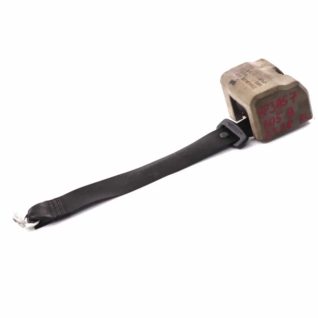 Audi A3 8P Seat Belt Rear Left Right N/O/S Seatbelt Black - SKU 8P3857805B - Part number 8P3857805B