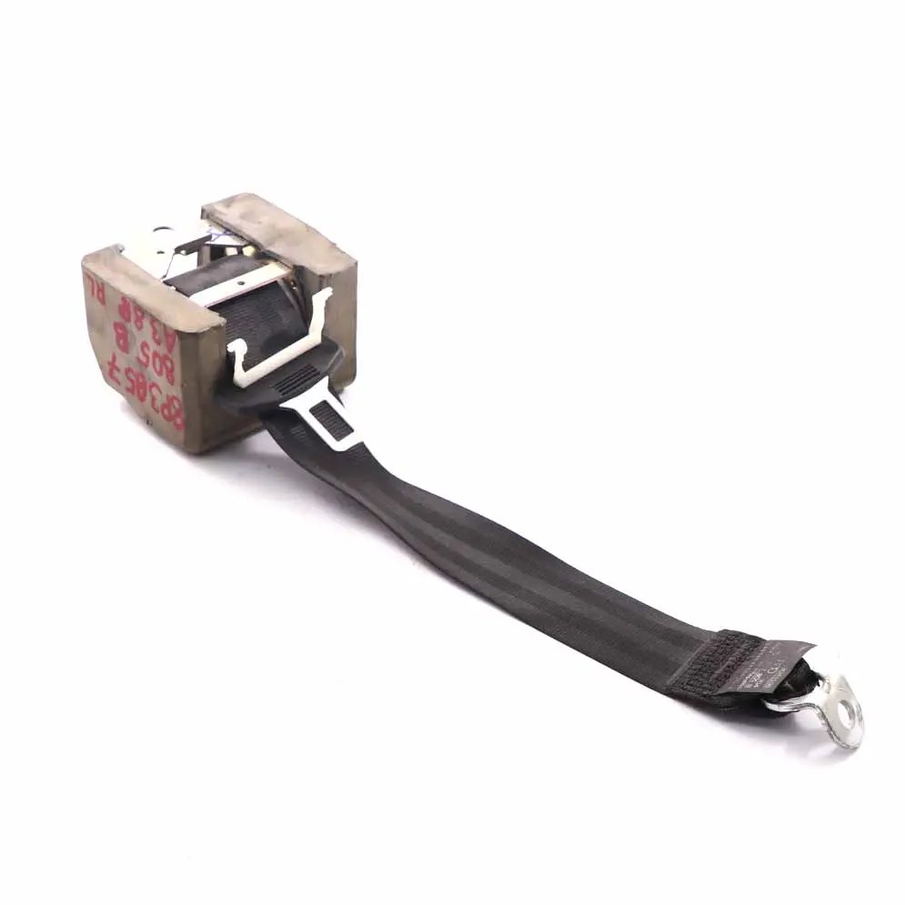 Audi A3 8P Cinturón seguridad trasero izquierdo derecho seguridad negro - SKU 8P3857805B - Número de pieza 8P3857805B