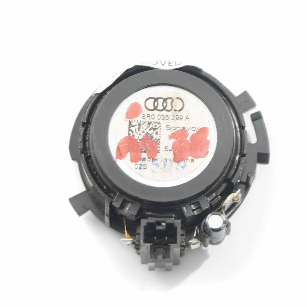 Haut-parleur arrière gauche droite de carte de porte Audi A4 B8 pour à propos du numéro de pièce 8R0035399 Haut-parleur arrière gauche droite de carte de porte Audi A4 B8 - SKU 8R0035399 - Numéro de pièce 8R0035399