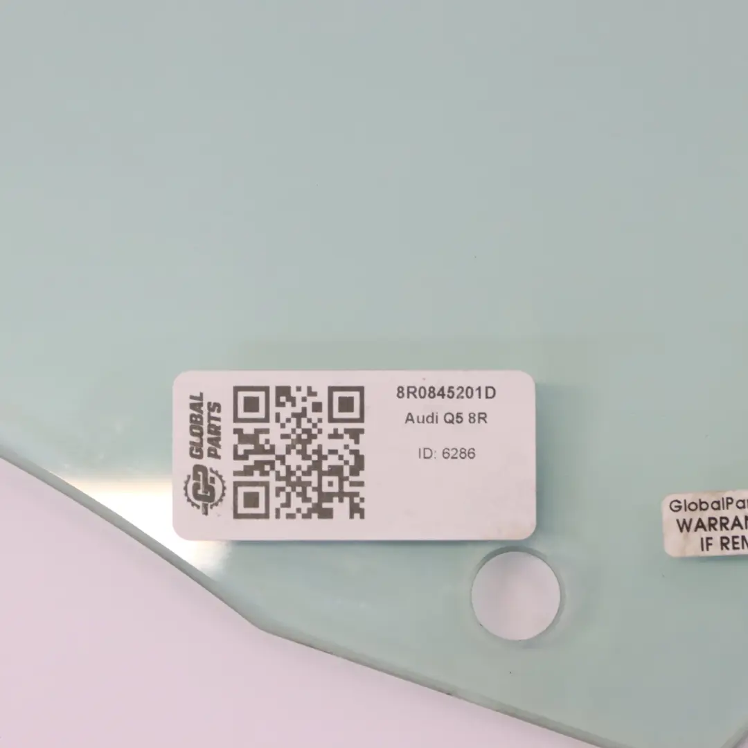 Audi Q5 8R Door Window Glass Front Left N/S AS2 Green Glazing - SKU 8R0845201D - Part number 8R0845201D