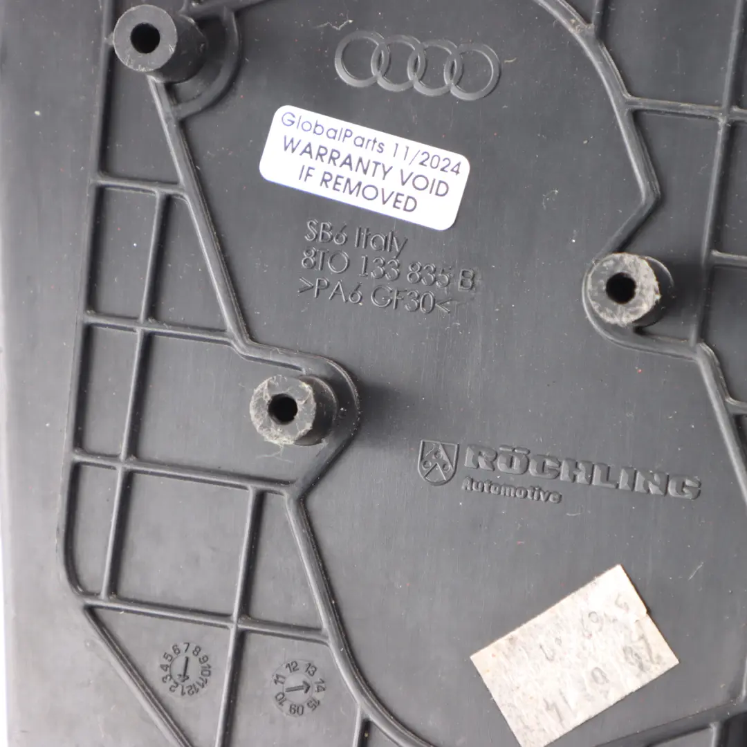 Audi RS4 B8 4.2 FSI CFSA Air Filter Housing Box Assembly - SKU 8T0133835B - Part number 8T0133835B