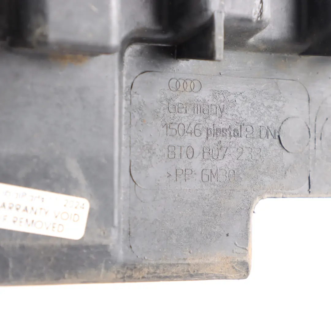 Audi A5 8T Paraurti Undertray anteriore inferiore Copertura centrale - SKU 8T0807233A - Numero di parte 8T0807233A