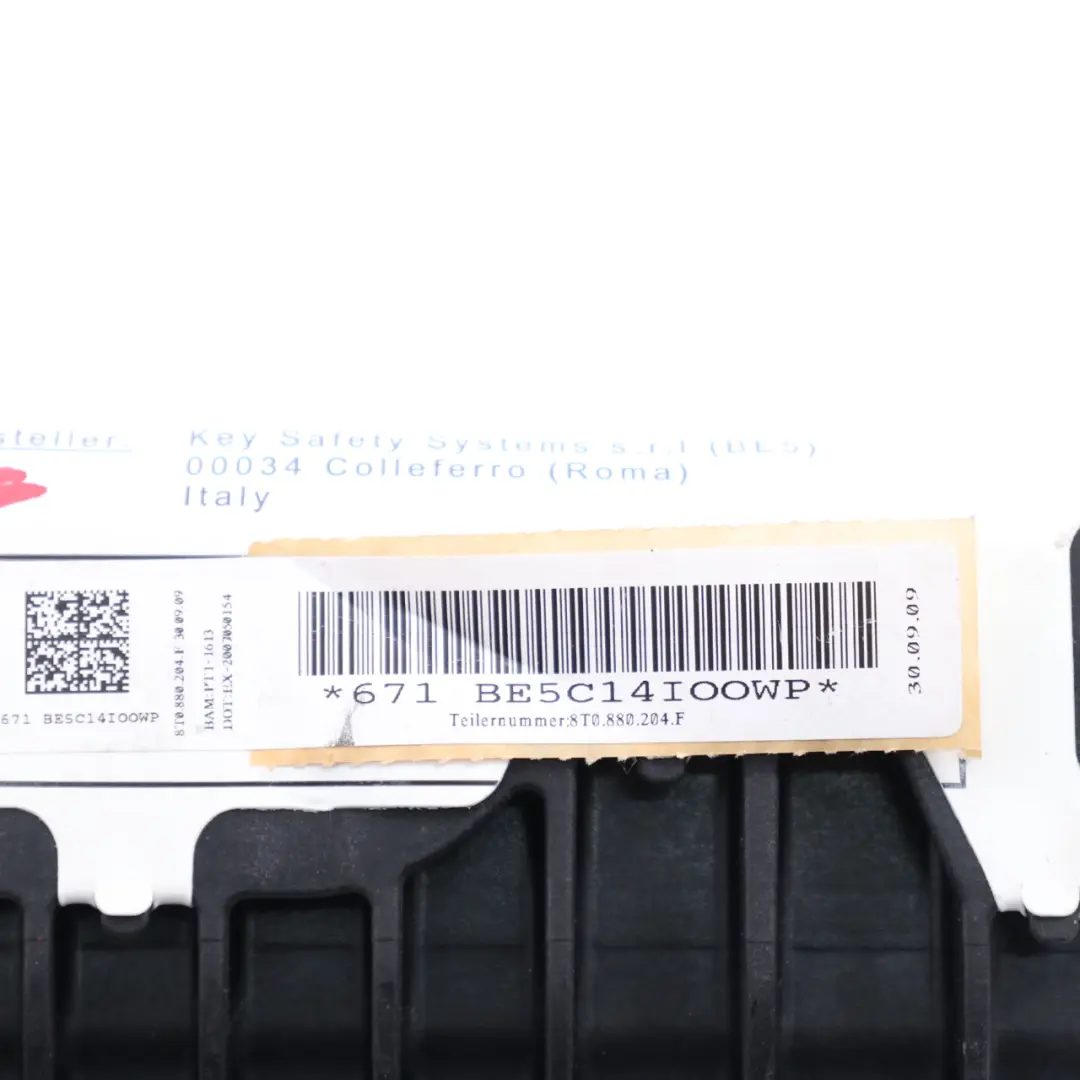Audi A4 B8 Air Module Passenger Side Front Dashboard Dash Air Bag - SKU 8T0880204F - Part number 8T0880204F
