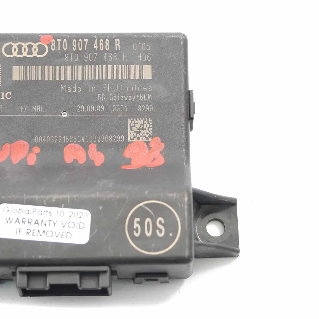 Audi A4 B8 Gateway Steuergerät Modul ECU - SKU 8T0907468R - Teilenummer 8T0907468R