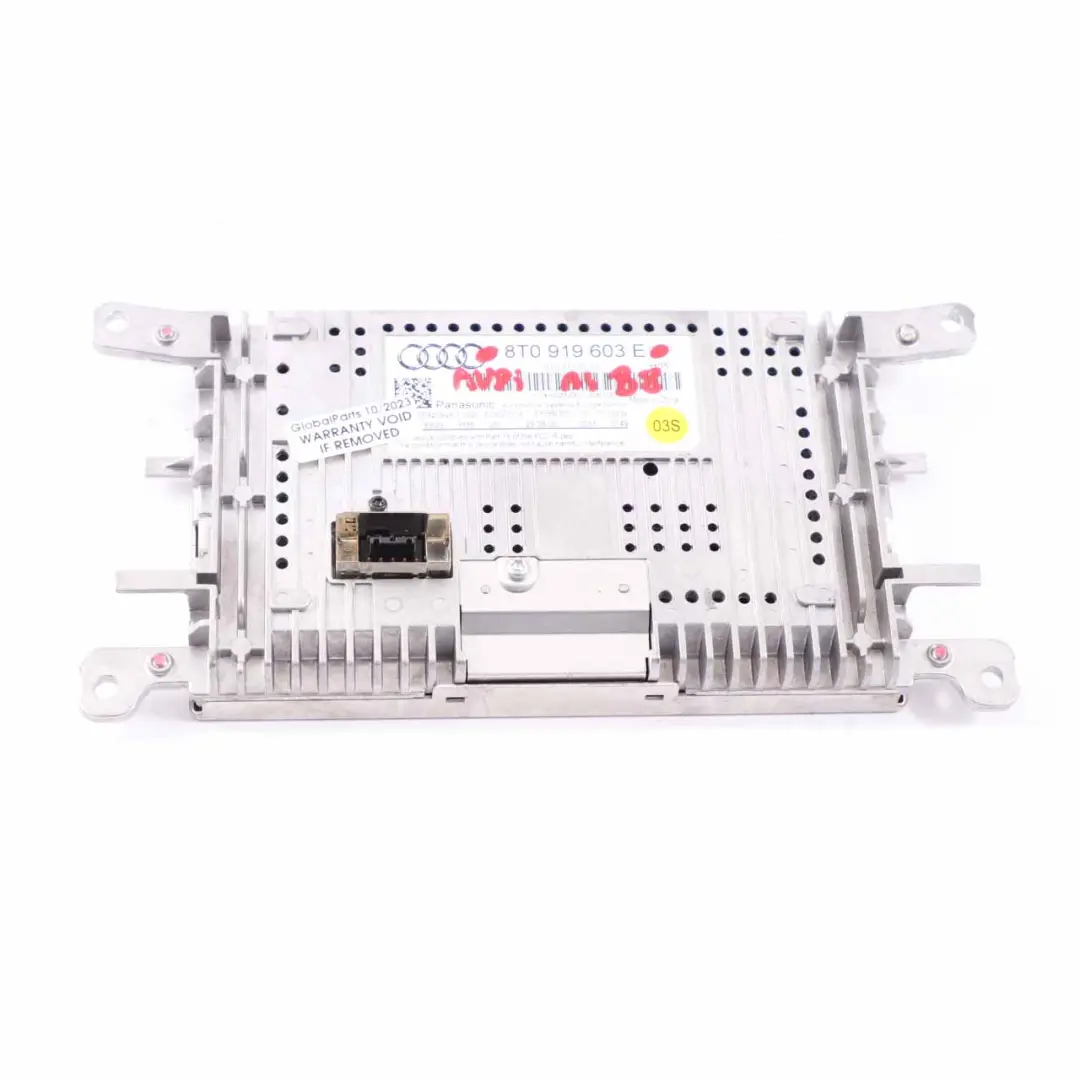 Display Screen Sat Nav Navigation Dashboard to Audi A4 B8 with Part number 8T0919603E Audi A4 B8 Display Screen Sat Nav Navigation Dashboard - SKU 8T0919603E-1 - Part number 8T0919603E