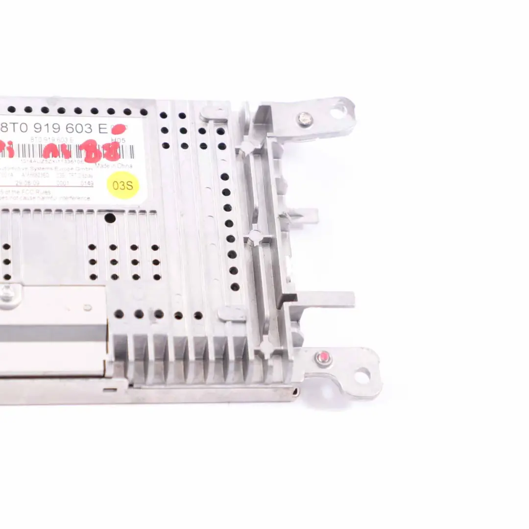 Audi A4 B8 Ecran d'affichage Navigation Sat Nav Tableau de bord - SKU 8T0919603E-1 - Numéro de pièce 8T0919603E