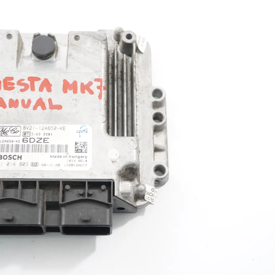 Unité contrôle moteur diesel ECU Manuel pour Ford Fiesta MK7 1.6 TDCI à propos du numéro de pièce 8V2112A650KE Ford Fiesta MK7 1.6 TDCI Unité contrôle moteur diesel ECU Manuel - SKU 8V2112A650KE - Numéro de pièce 8V2112A650KE