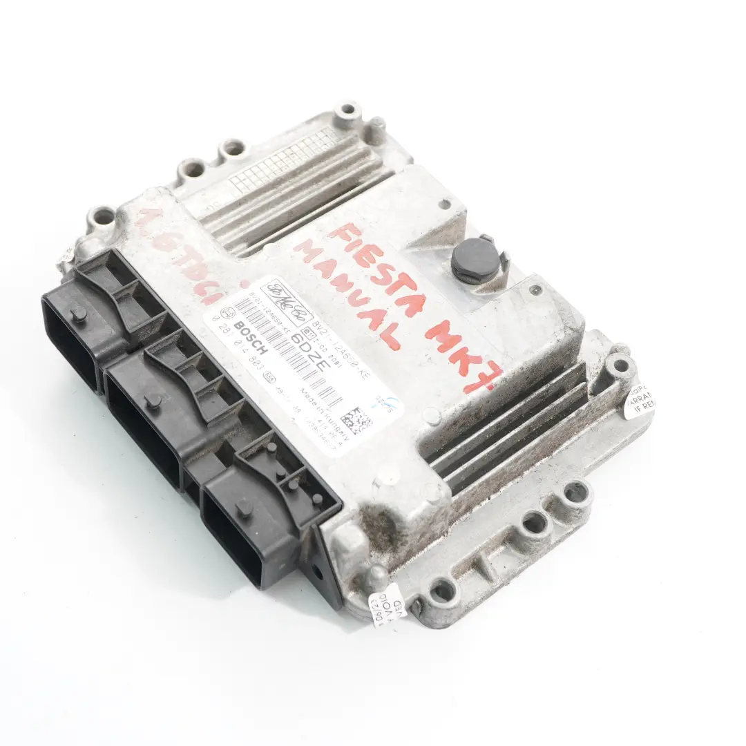 Ford Fiesta MK7 1.6 TDCI Diesel Engine Control Unit ECU Manual - SKU 8V2112A650KE - Part number 8V2112A650KE