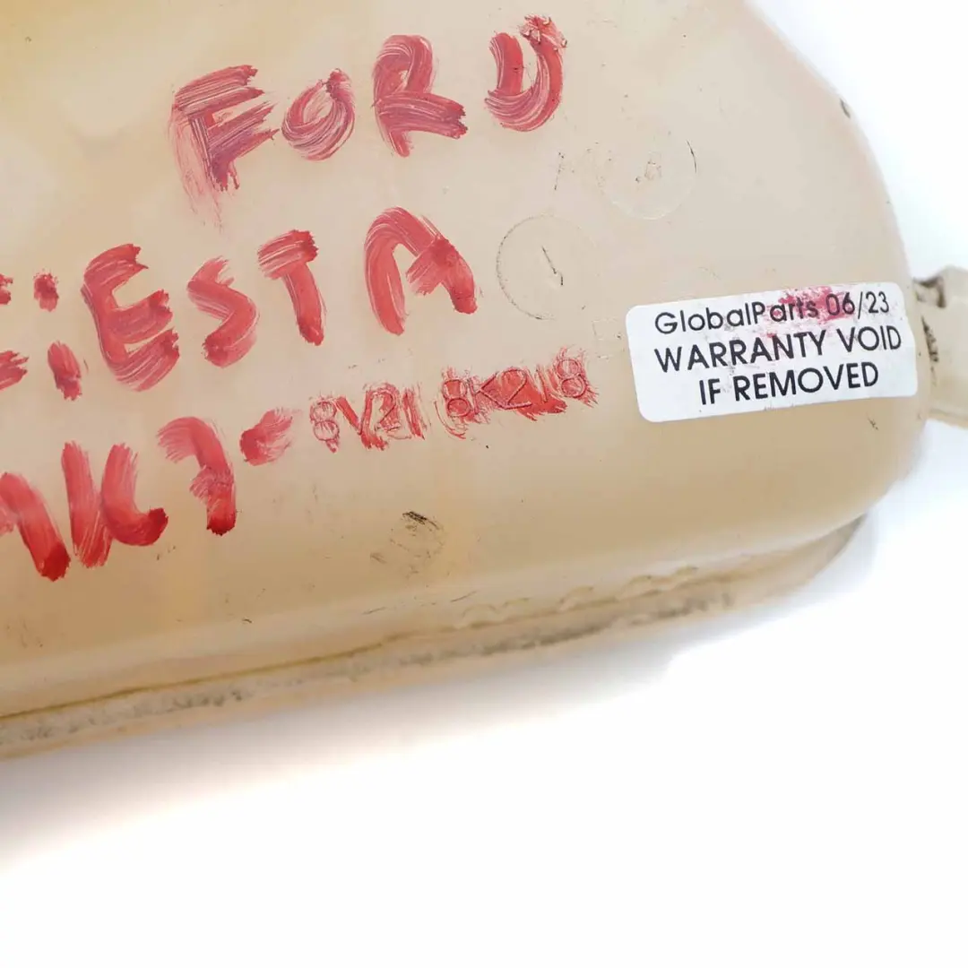 Erweiterung Behälter Kühlung Flüssigkeit Flasche für Ford Fiesta MK7 mit Teilenummer 8V218K218 Ford Fiesta MK7 Erweiterung Behälter Kühlung Flüssigkeit Flasche - SKU 8V218K218 - Teilenummer 8V218K218