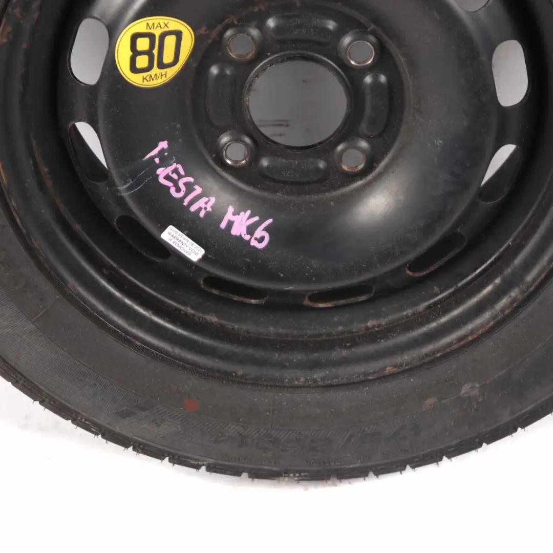 Ford Fiesta MK7 Black Steel Wheel Rim 14" 5,5J ET:37,5 With Tyre 8V21BA-11012 - SKU 8V21BA11012 - Part number 8V21BA11012