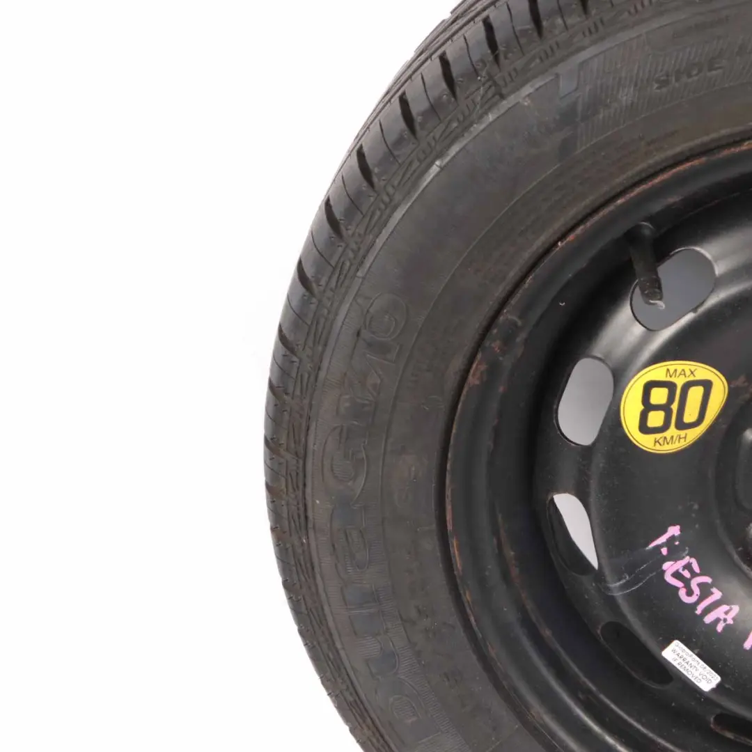 Ford Fiesta MK7 Black Steel Wheel Rim 14" 5,5J ET:37,5 With Tyre 8V21BA-11012 - SKU 8V21BA11012 - Part number 8V21BA11012