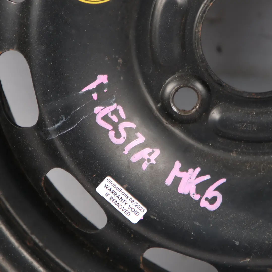 Ford Fiesta MK7 Black Steel Wheel Rim 14" 5,5J ET:37,5 With Tyre 8V21BA-11012 - SKU 8V21BA11012 - Part number 8V21BA11012