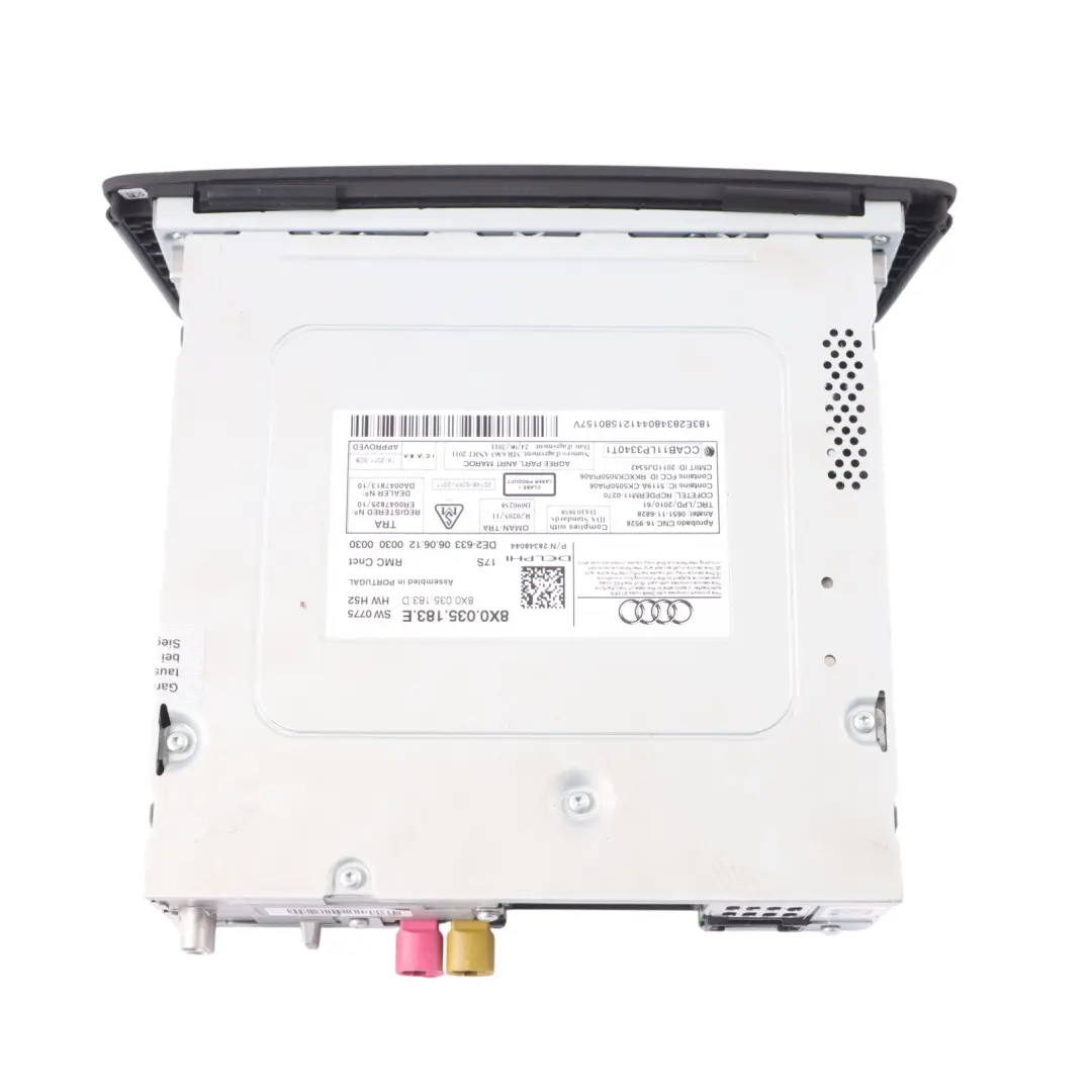 Audi A1 8X Multimedia Radio CD Player Navigation Head Unit - SKU 8X0035183 - Part number 8X0035183