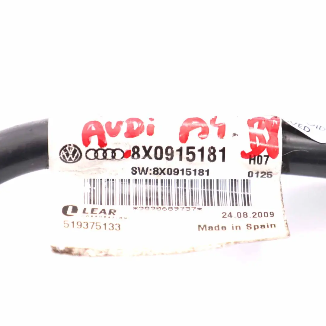 Audi A4 B8 A5 8T TT Mk2 Negative Battery Terminal Cable Lead - SKU 8X0915181 - Part number 8X0915181