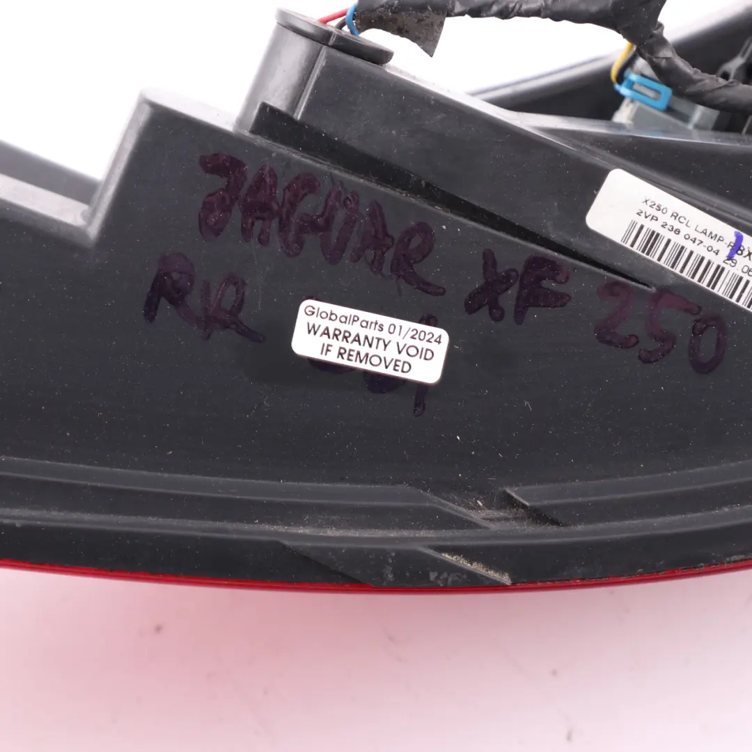 Jaguar XF X250 Rear Light Side Panel Right O/S Tail Lamp to with Part number 8X2313404BD Jaguar XF X250 Rear Light Side Panel Right O/S Tail Lamp - SKU 8X2313404BD - Part number 8X2313404BD